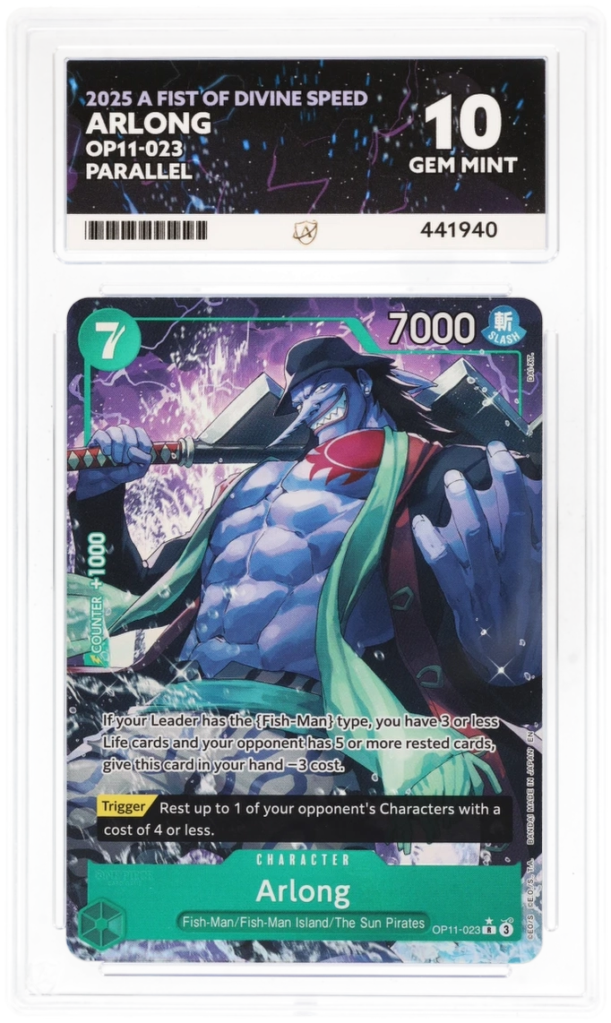 ACE GEM MINT 10 - Arlong R Alternative Art (OP11-023)