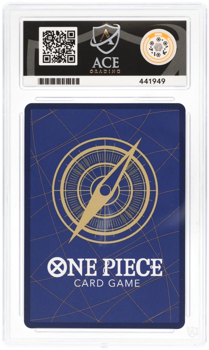 One Piece card game packaging with compass design and Ace Gaming logo.